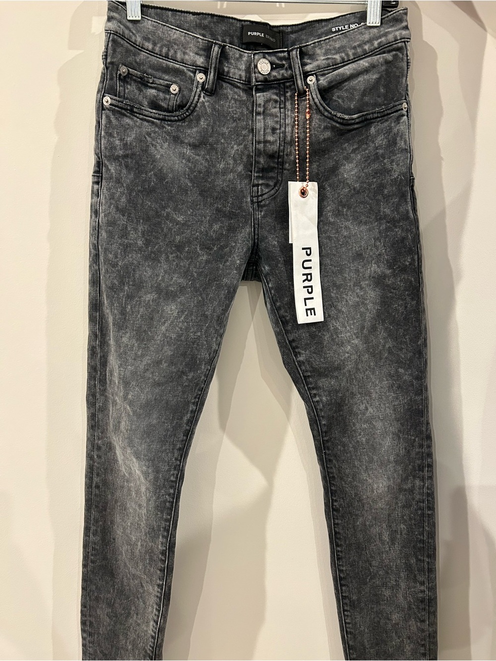Men's Washed Black Jeans
